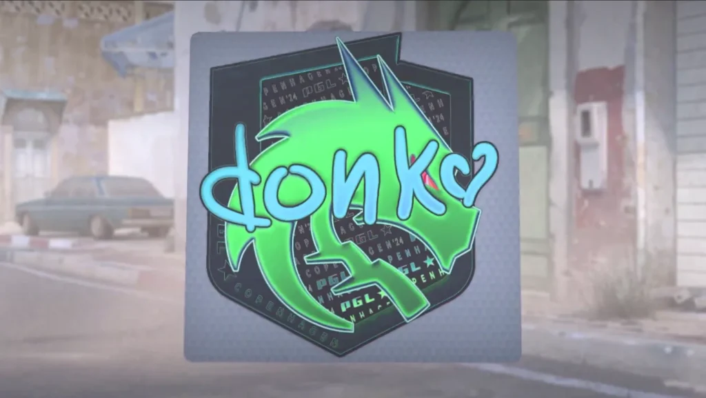 Concept of the donk sticker