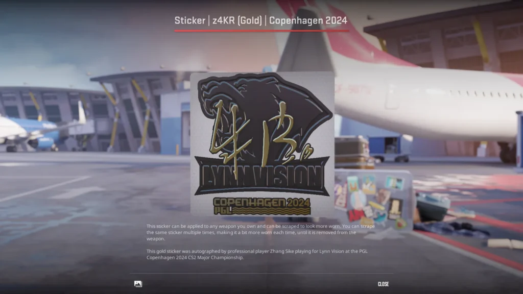 Sticker | z4KR (Gold) | Copenhagen 2024