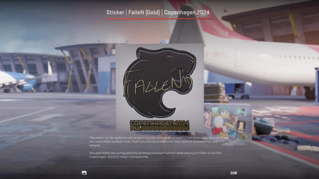 Sticker | FalleN (Gold) | Copenhagen 2024