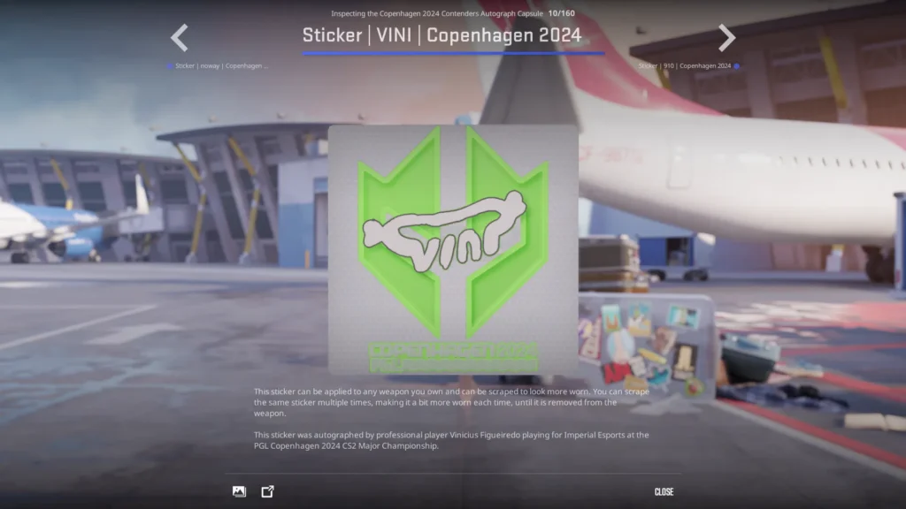 Sticker | VINI | Copenhagen 2024