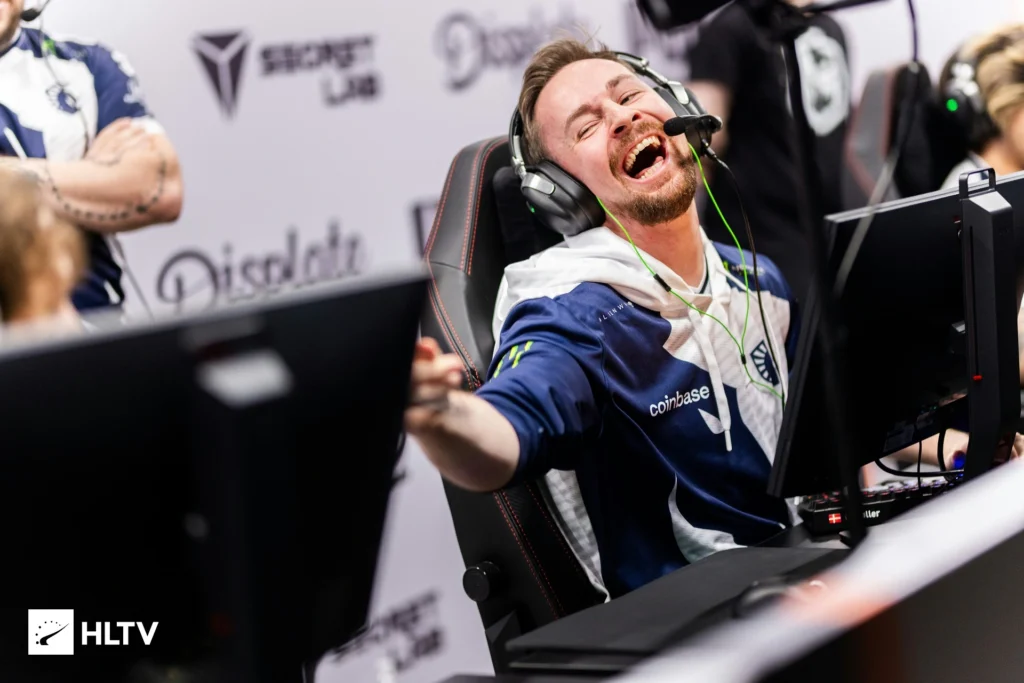 Emotions of Casper cadiaN Meller, Team Liquid player, at PGL Major Copenhagen 2024: Americas RMR