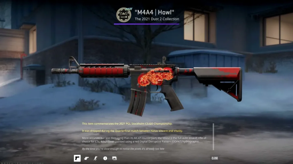 M4A4 | Howl — $5000