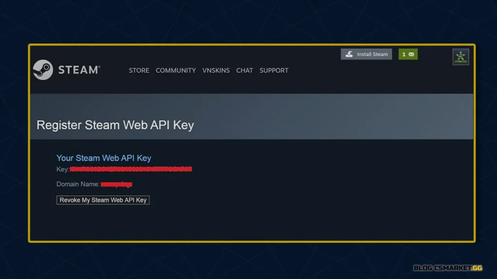 Steam api key