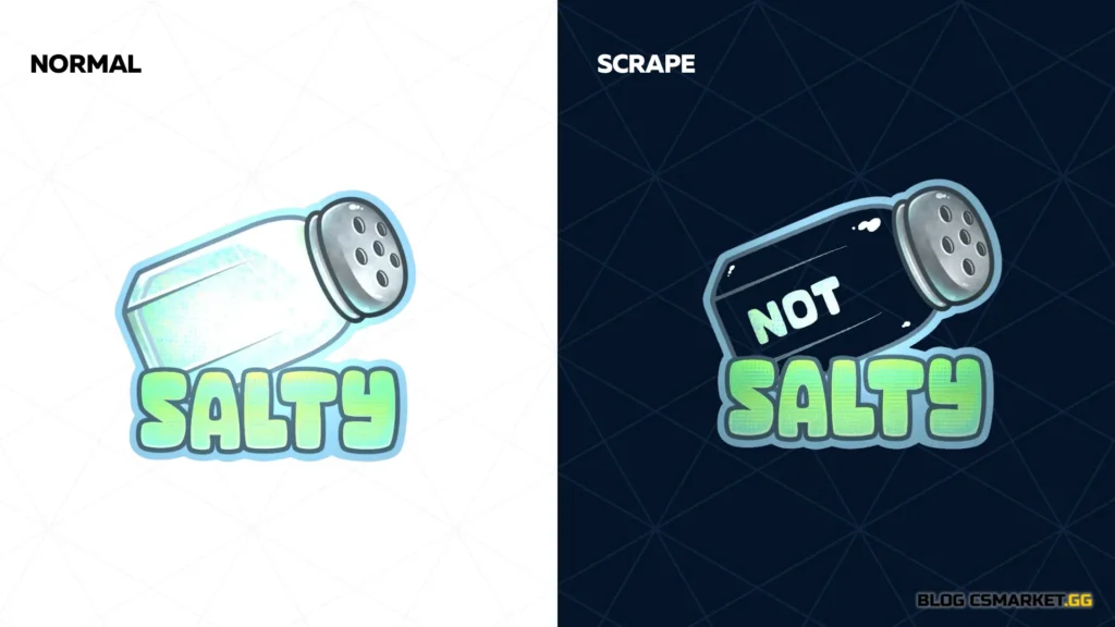 Sticker | Salty (Holo) — $1.57