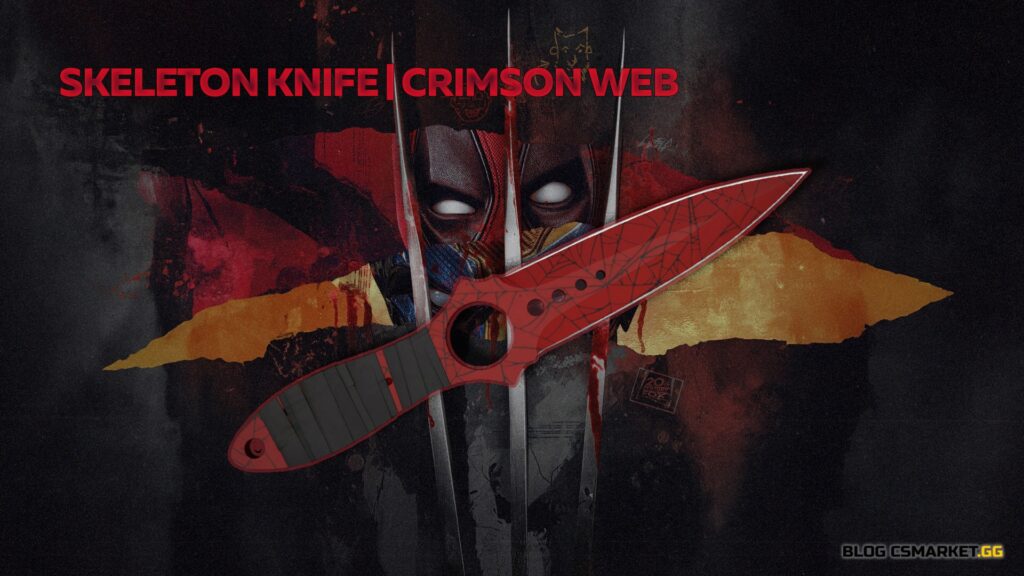 Skeleton Knife | Crimson Web