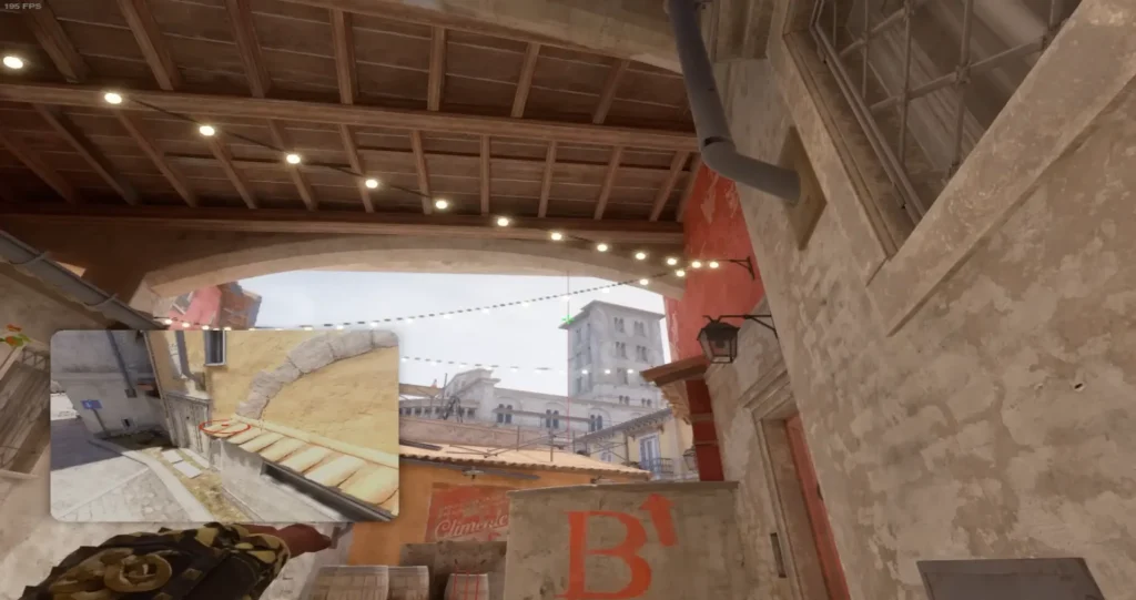 Inferno B Site. Smoke for CT and the Boost Spot.