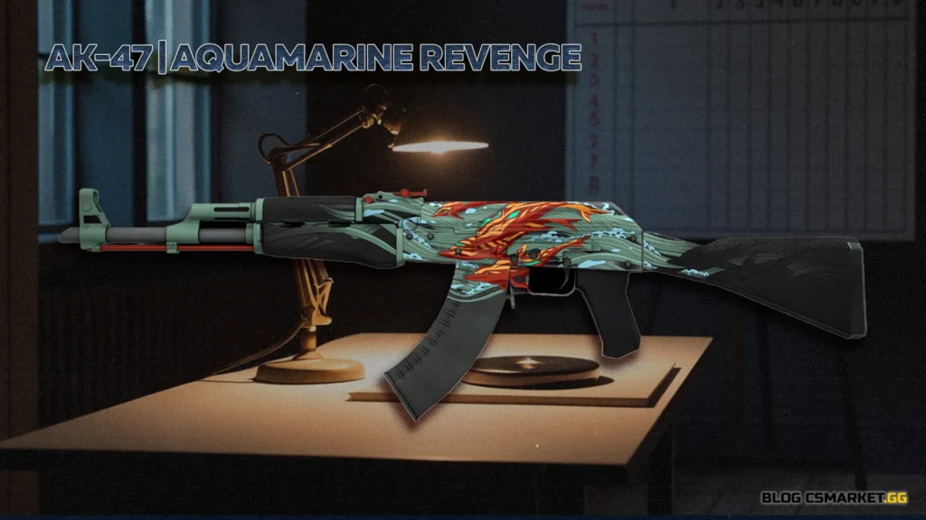 9. AK-47 | Aquamarine Revenge