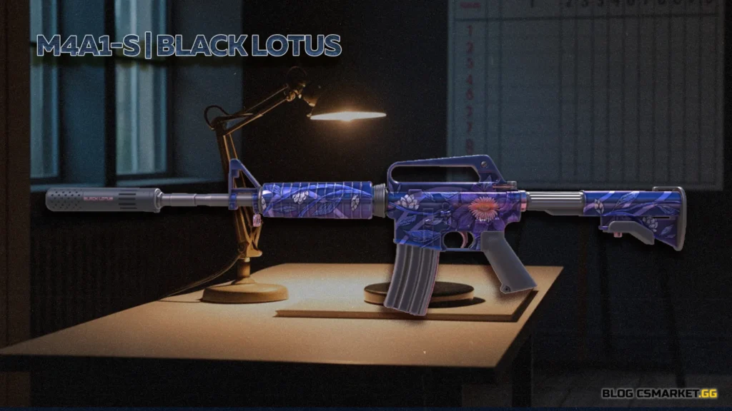 1. M4A1-S | Black Lotus