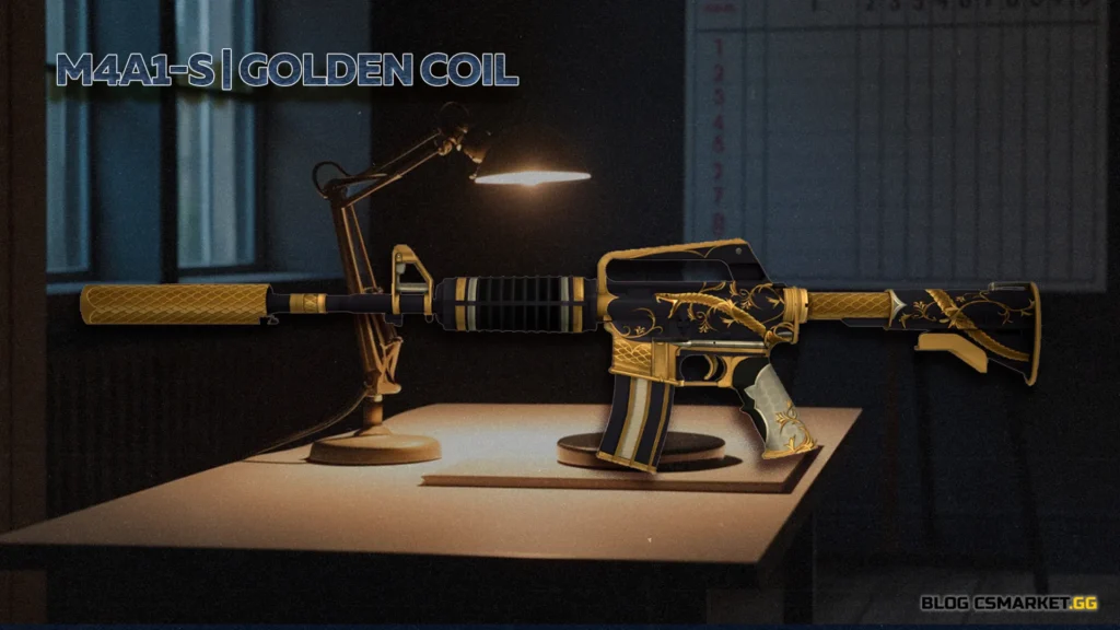 10. M4A1-S | Golden Coil