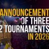 Announcement of three CS2 tournaments in 2026